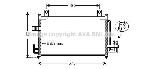 AVA QUALITY COOLING Конденсатор, кондиционер KA5068D